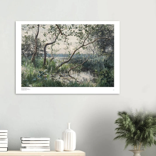 Krouthen Water Vegetation art swedish print poster on wall