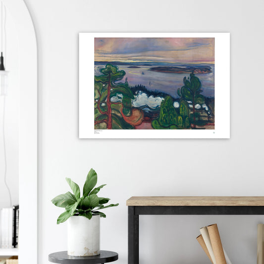 Munch, Edvard: Train Smoke art print poster