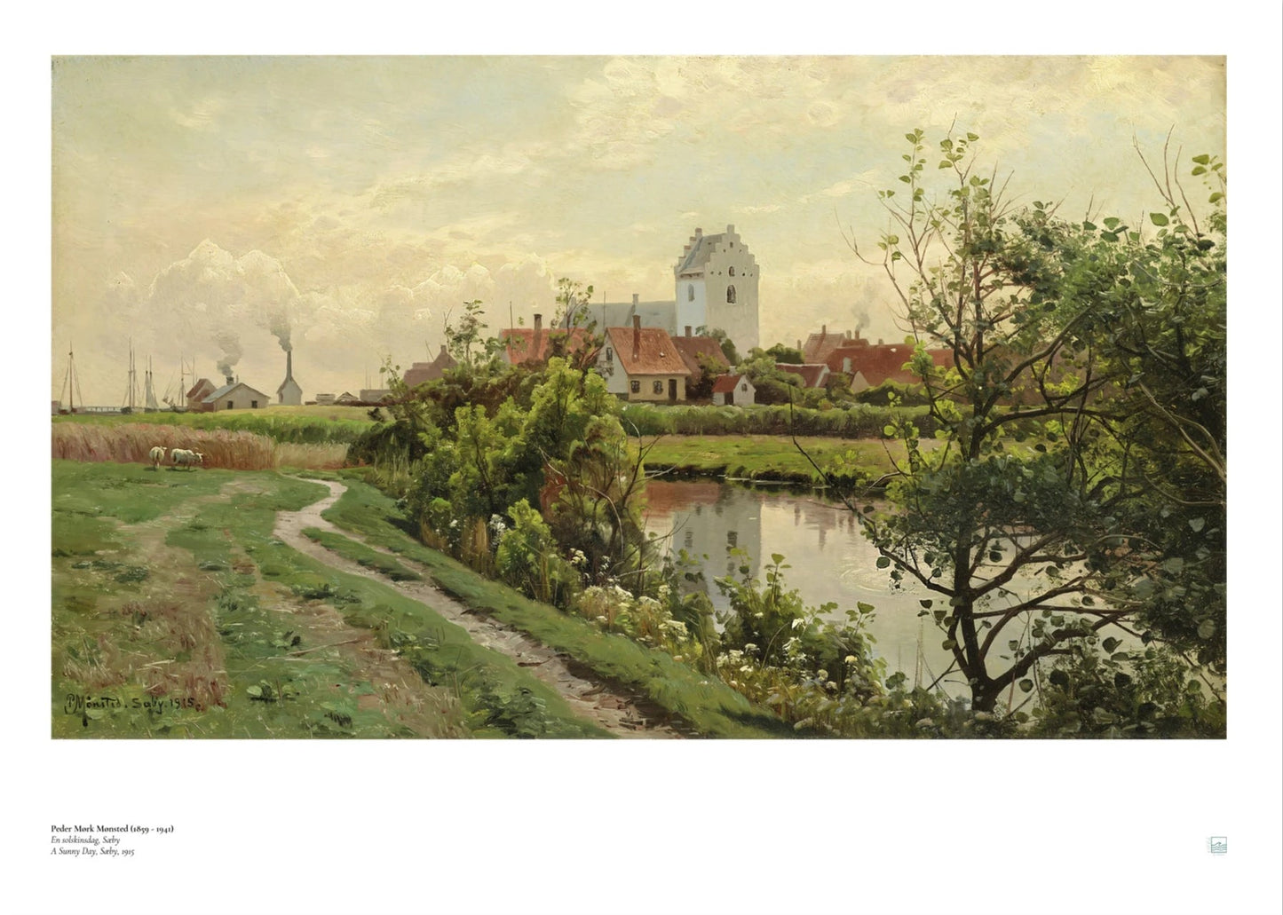 Peder Mønsted, ‘A Sunny Day, Sæby’