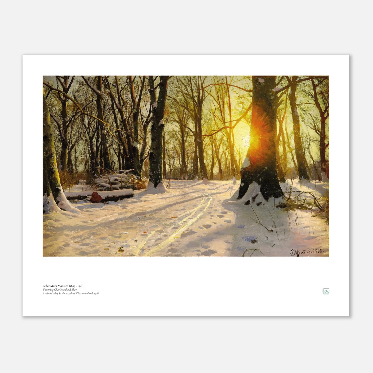 Peder Mørk Mønsted, ‘Winter Day, Charlottenlund Forest’