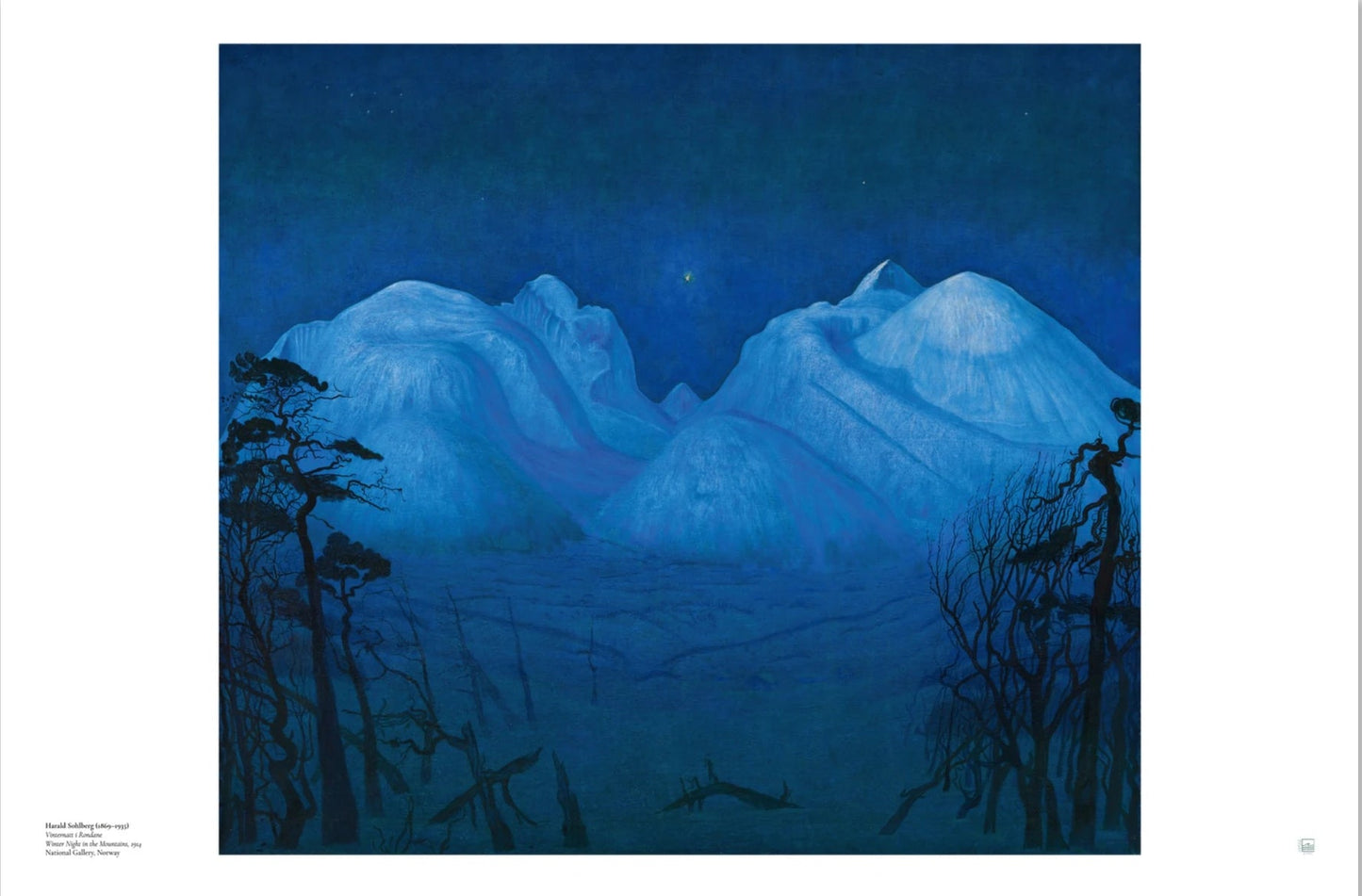 Sohlberg, Harald: Winter Night in the Mountains