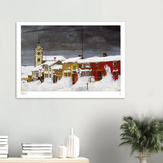 Sohlberg, Harald: Street in Røros in Winter