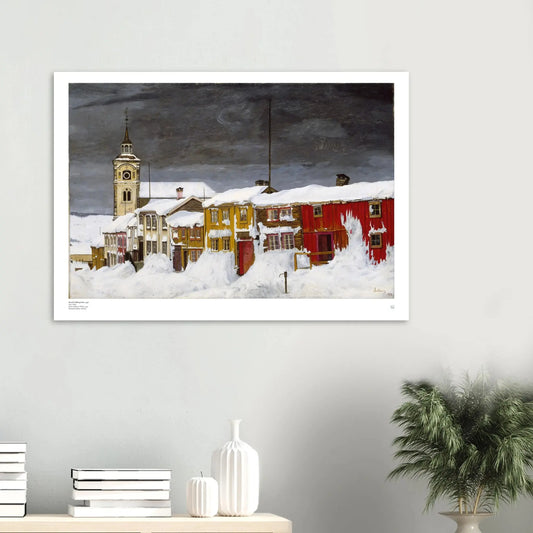 Sohlberg, Harald: Street in Røros in Winter