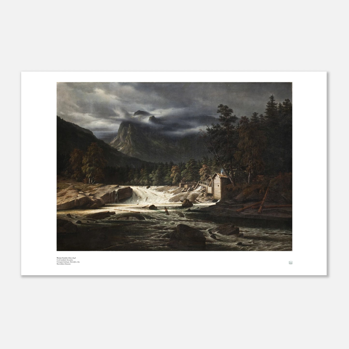 Thomas Fearnley Norwegian Landscape Norwegian art print poster in 30 x 40 cm