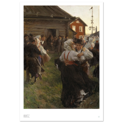 Anders Zorn's iconic Midsommardans (Midsummer Dance, 1897) Swedish Art Print 