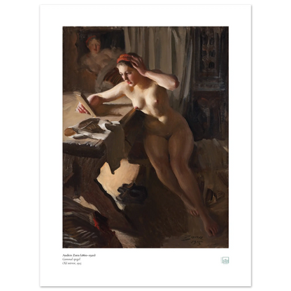 Anders Zorn: Gammal Spegel Swedish Art Print