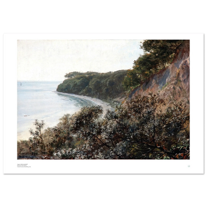 August Andreas Jerndorff Coastal Scene from Marselisborg Danish art print