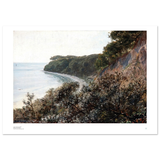 August Andreas Jerndorff Coastal Scene from Marselisborg Danish art print
