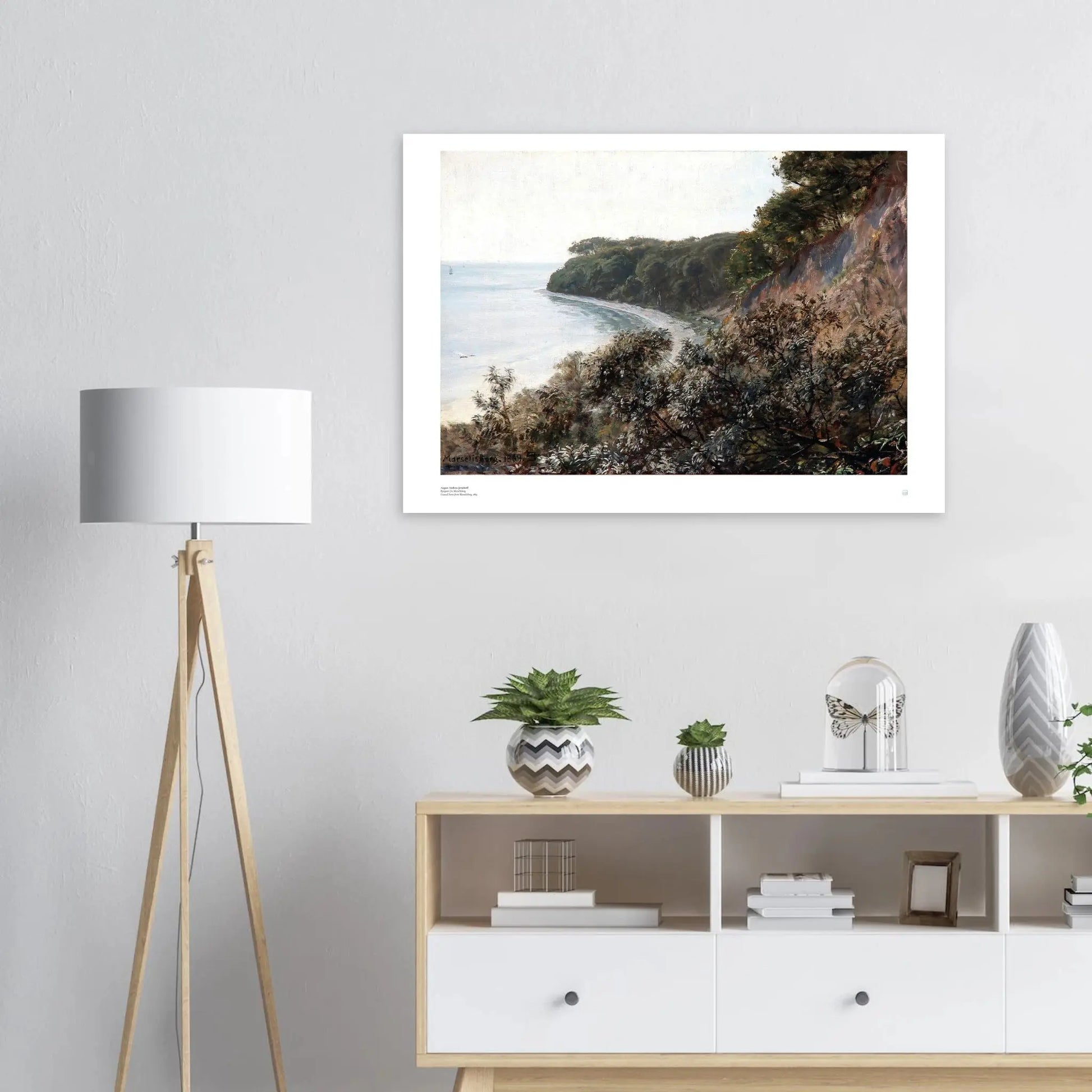 August Andreas Jerndorff Marselisborg poster on wall