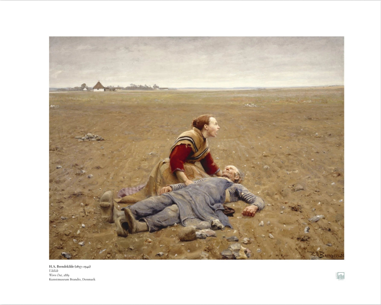 Brendekilde: Udslidt. Danish 