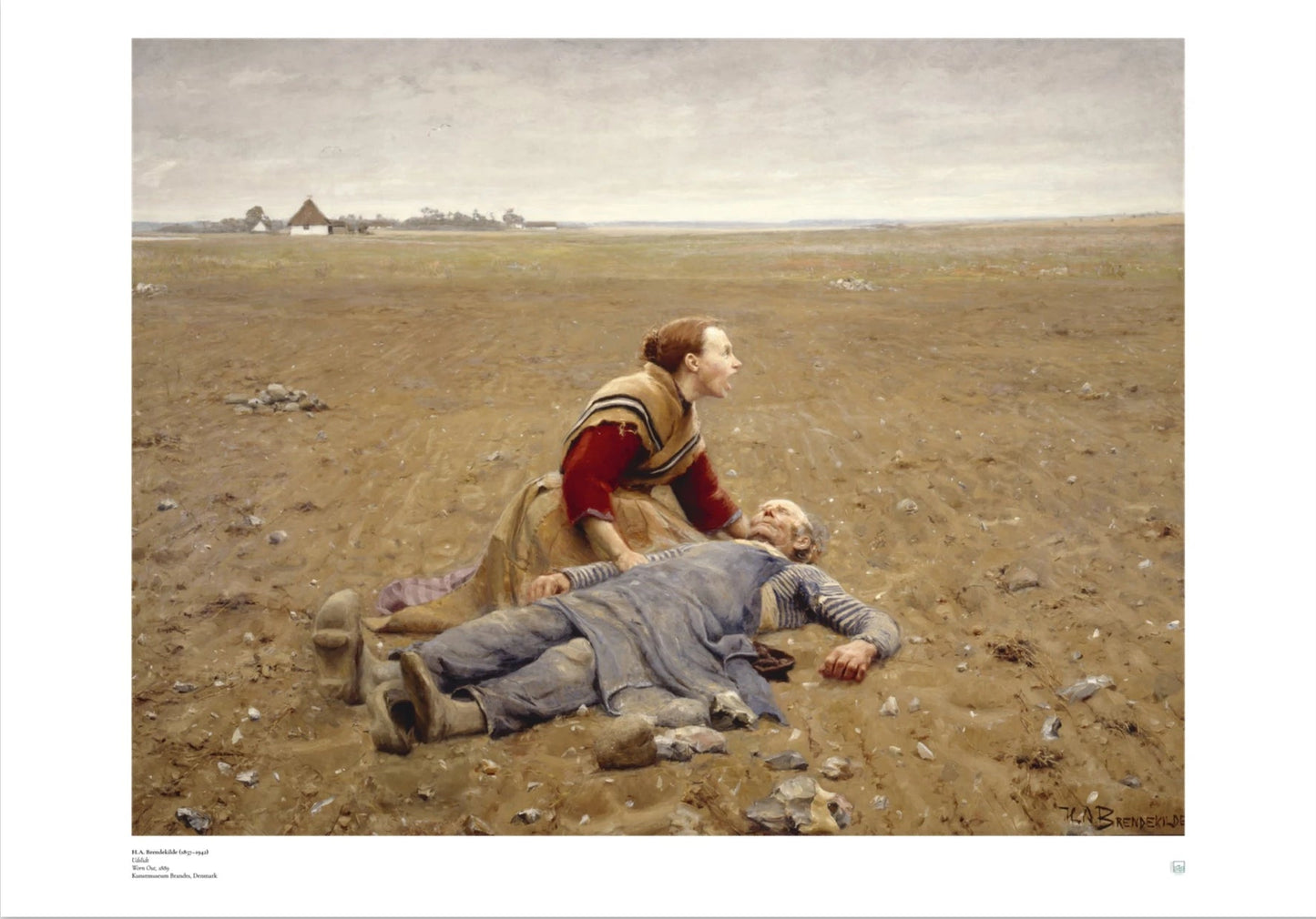 Brendekilde: Udslidt. Danish 