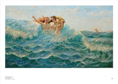 Dahl, Hans: Bathing Nymphs - Badende Nymphen | Norwegian art print