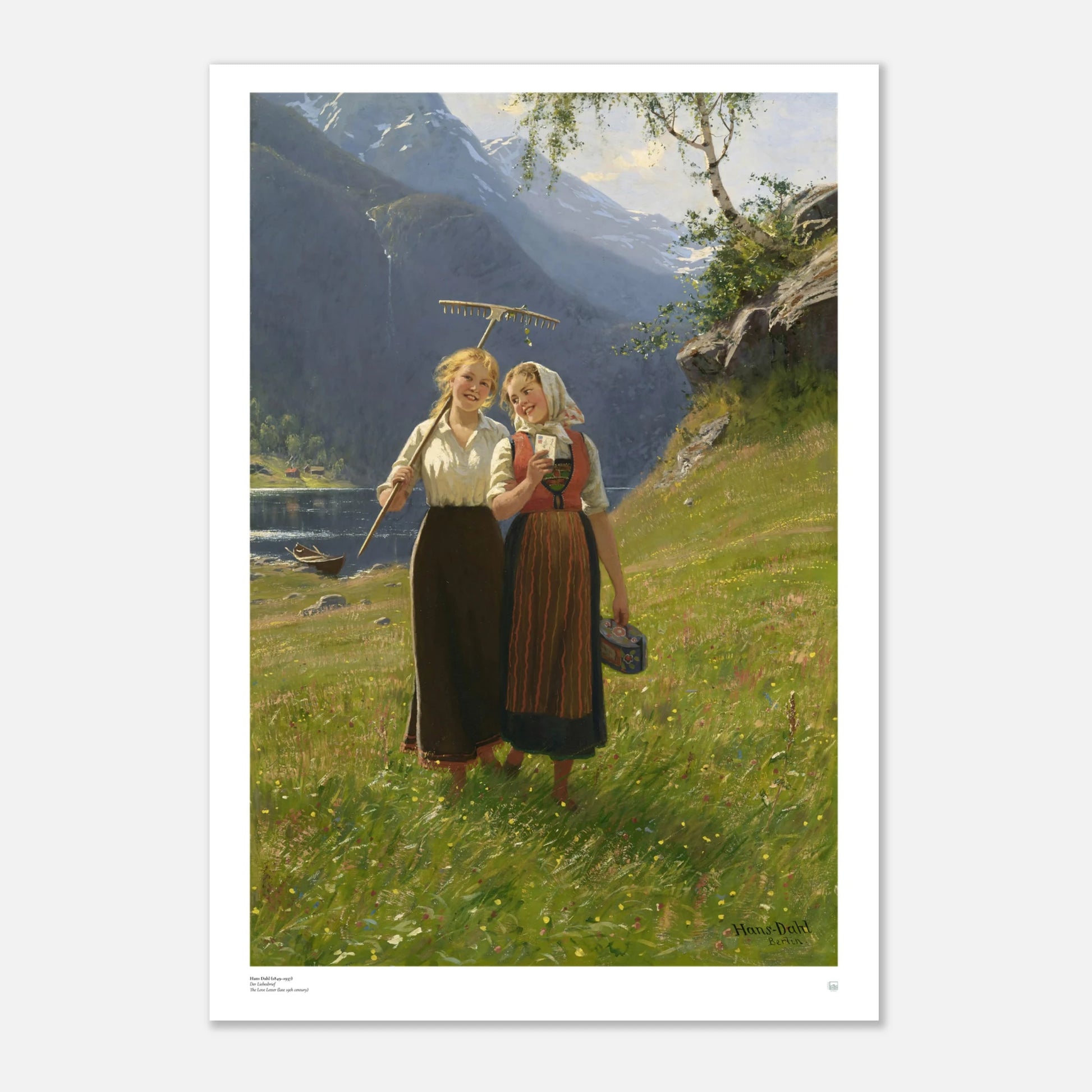 Hans Dahl: Liebesbrief (Art Poster)