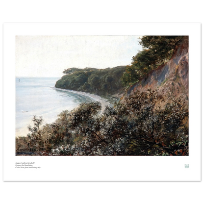 Danish coastal landscape poster by August Andreas Jerndorff