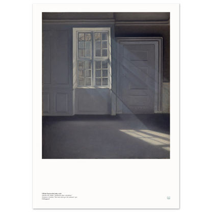 Danish interior art print by Vilhelm Hammershøi