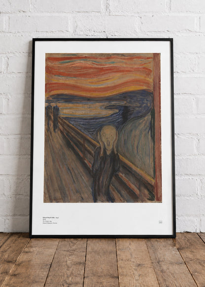 Edvard Munch – Skrik (1893, malt versjon) | Norsk kunsttrykk (plakat)