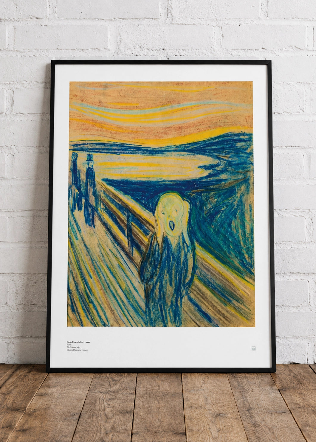 Edvard Munch – Skriget (1893, pastelversion) | Norsk kunstprint (plakat)