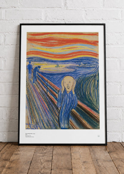 Edvard Munch – Skriget (1895, pastelversion) | Norsk kunsttryk (Plakat)