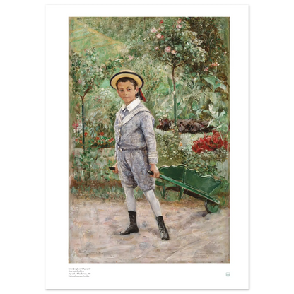 Ernst Josephson's iconic artwork, 'Boy with a Wheelbarrow'.