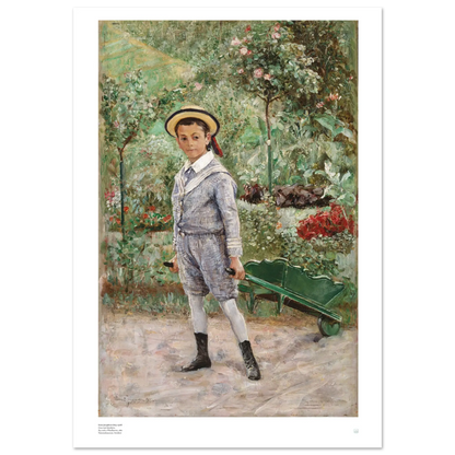 Ernst Josephson's iconic artwork, 'Boy with a Wheelbarrow'.