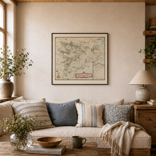 Fyn Map Print – Old Funen Denmark Map 1718