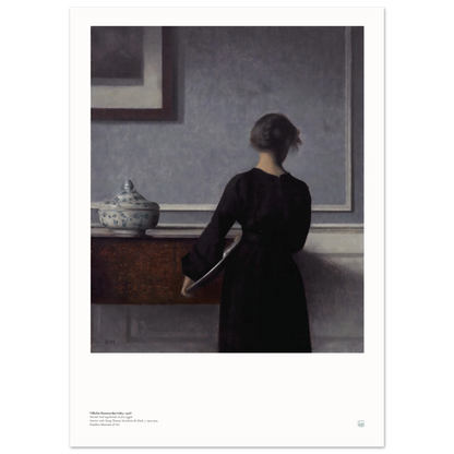 Hammershøi Danish interior poster on wall