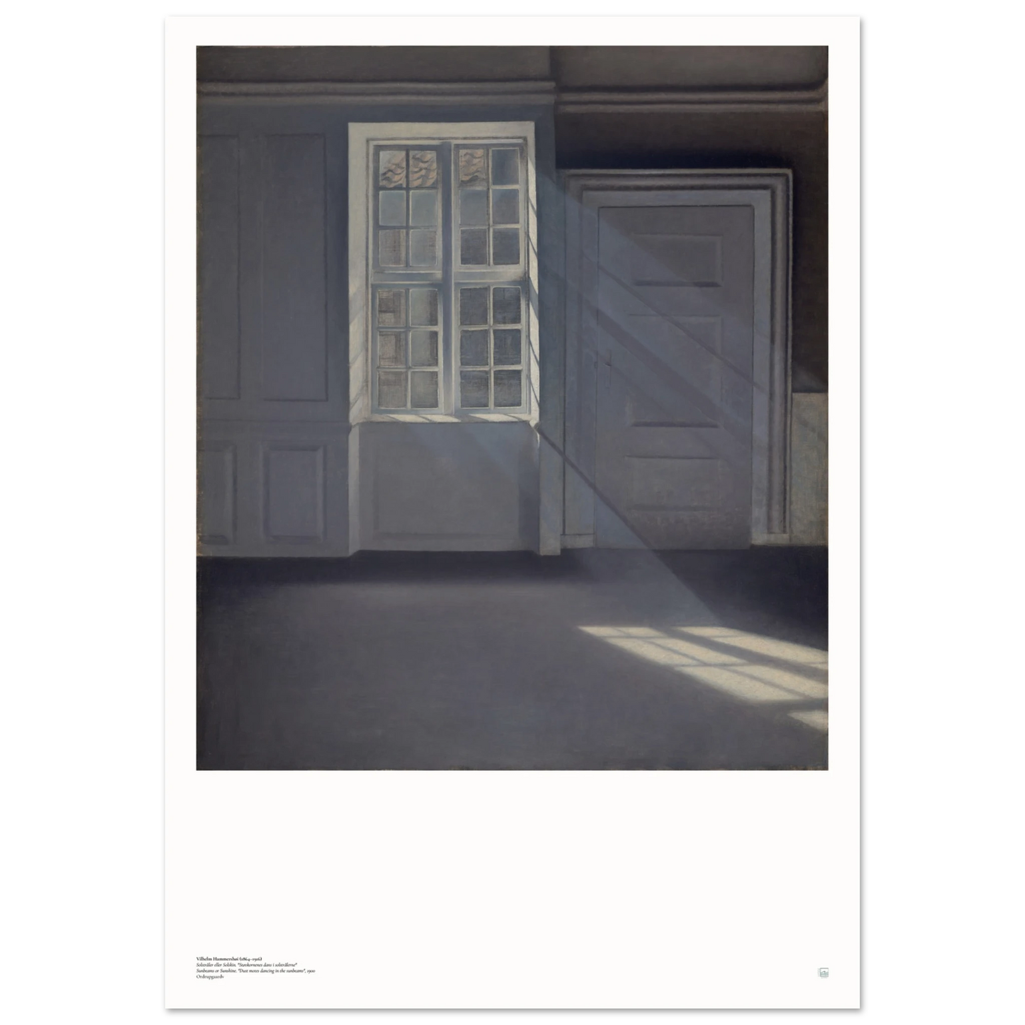 Hammershøi poster Dust Motes Dancing in Sunbeams