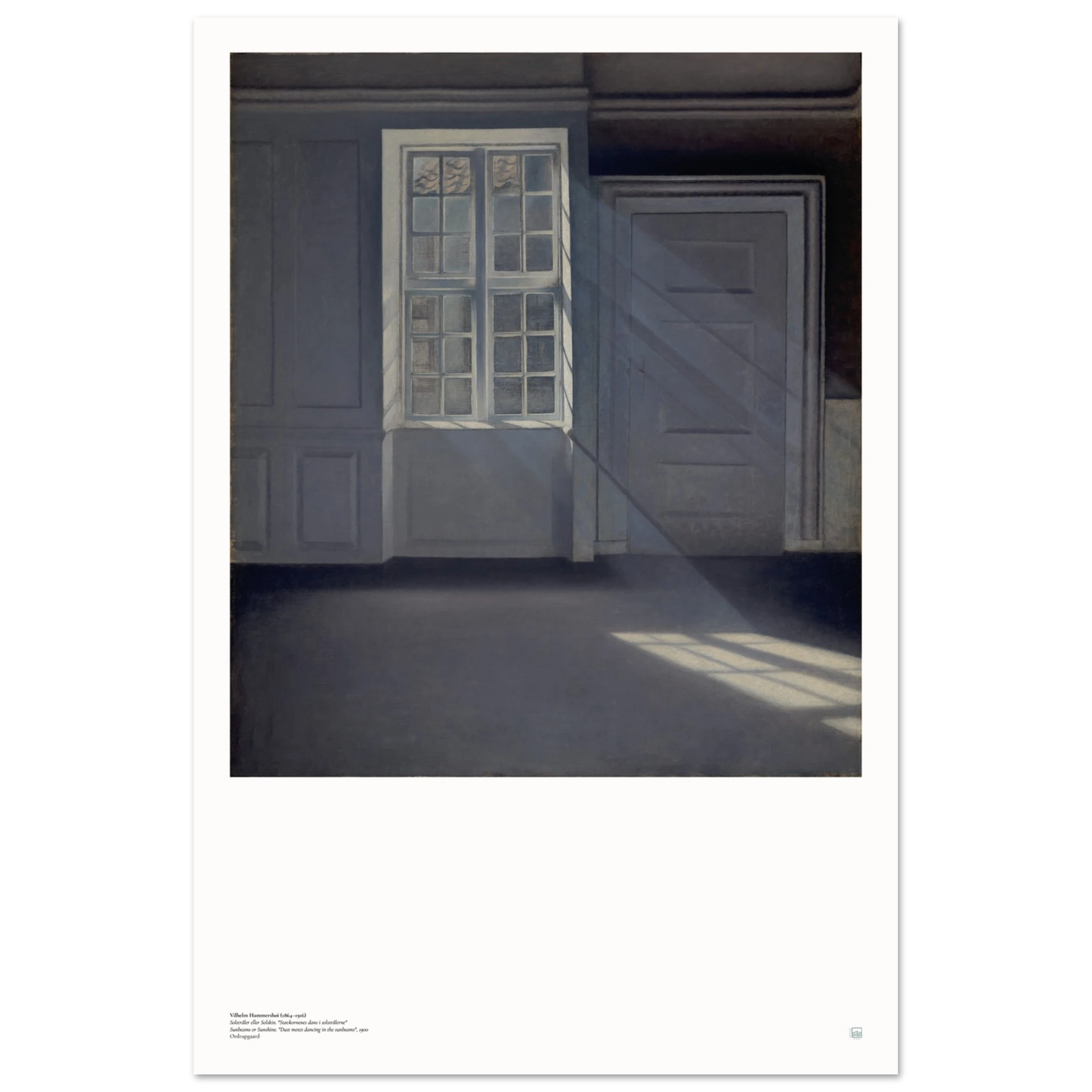 Hammershøi poster on wall