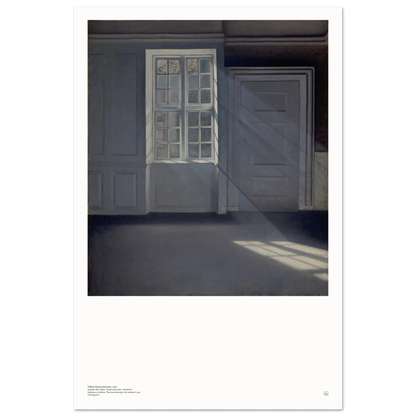 Hammershøi poster on wall
