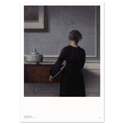 Hammershøi woman from behind poster