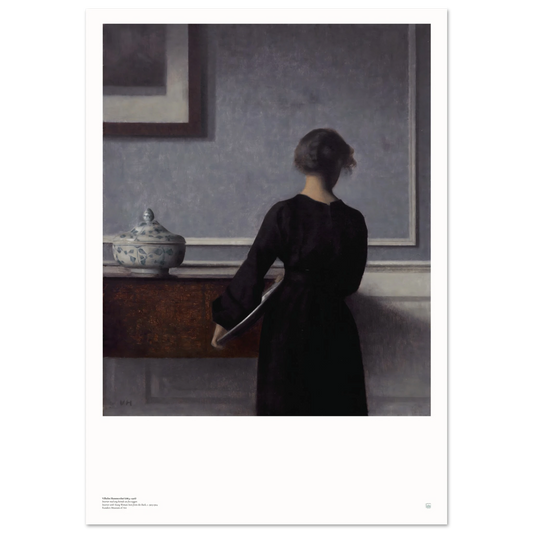 Hammershøi woman from behind poster