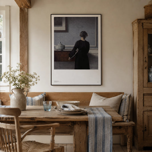 Hammershøi: Interior with Young Woman Seen from the Back
