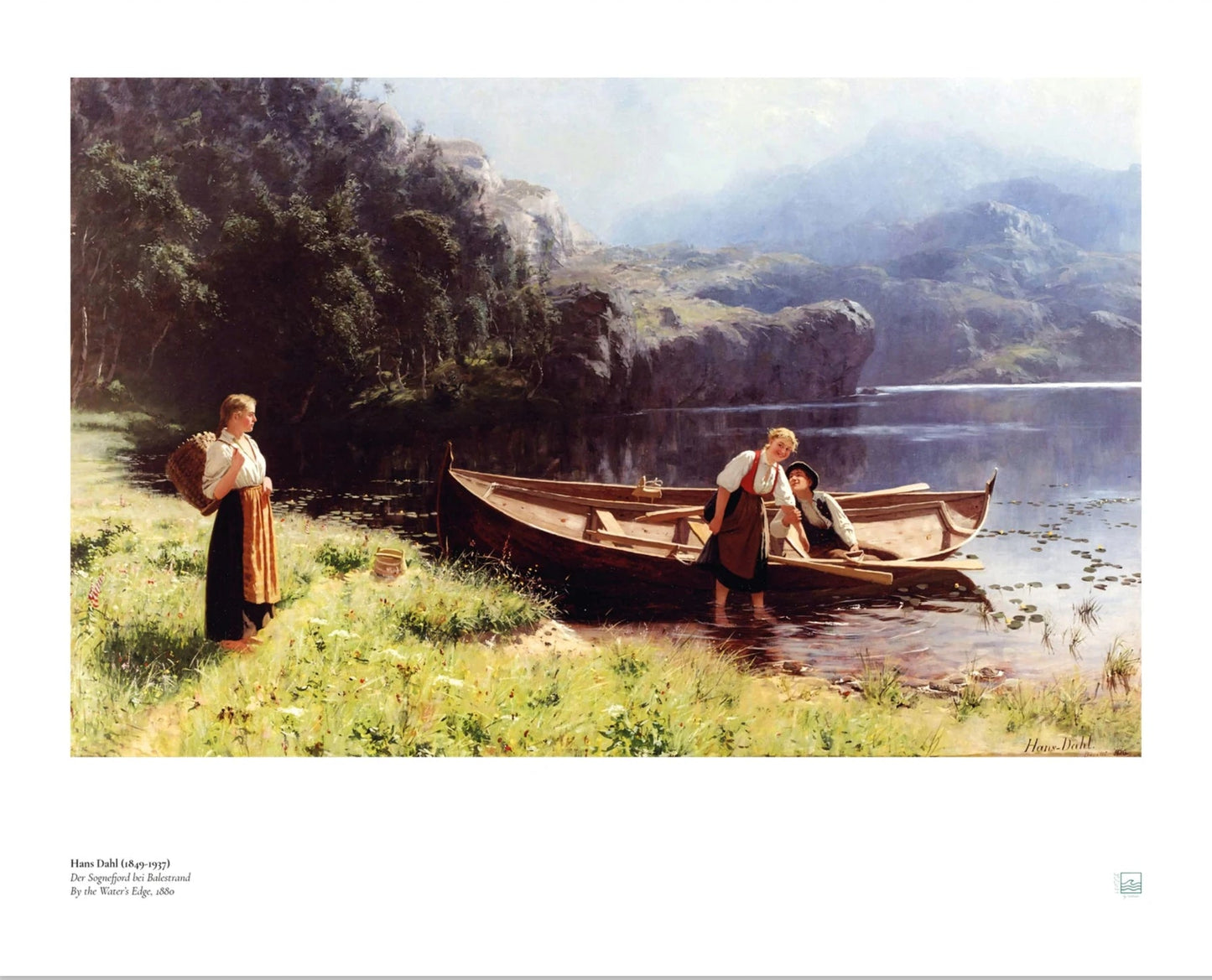 Hans Dahl - By the Water’s Edge Norwegian Scandinavian Nordic Art Print