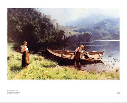 Hans Dahl - By the Water’s Edge Norwegian Scandinavian Nordic Art Print