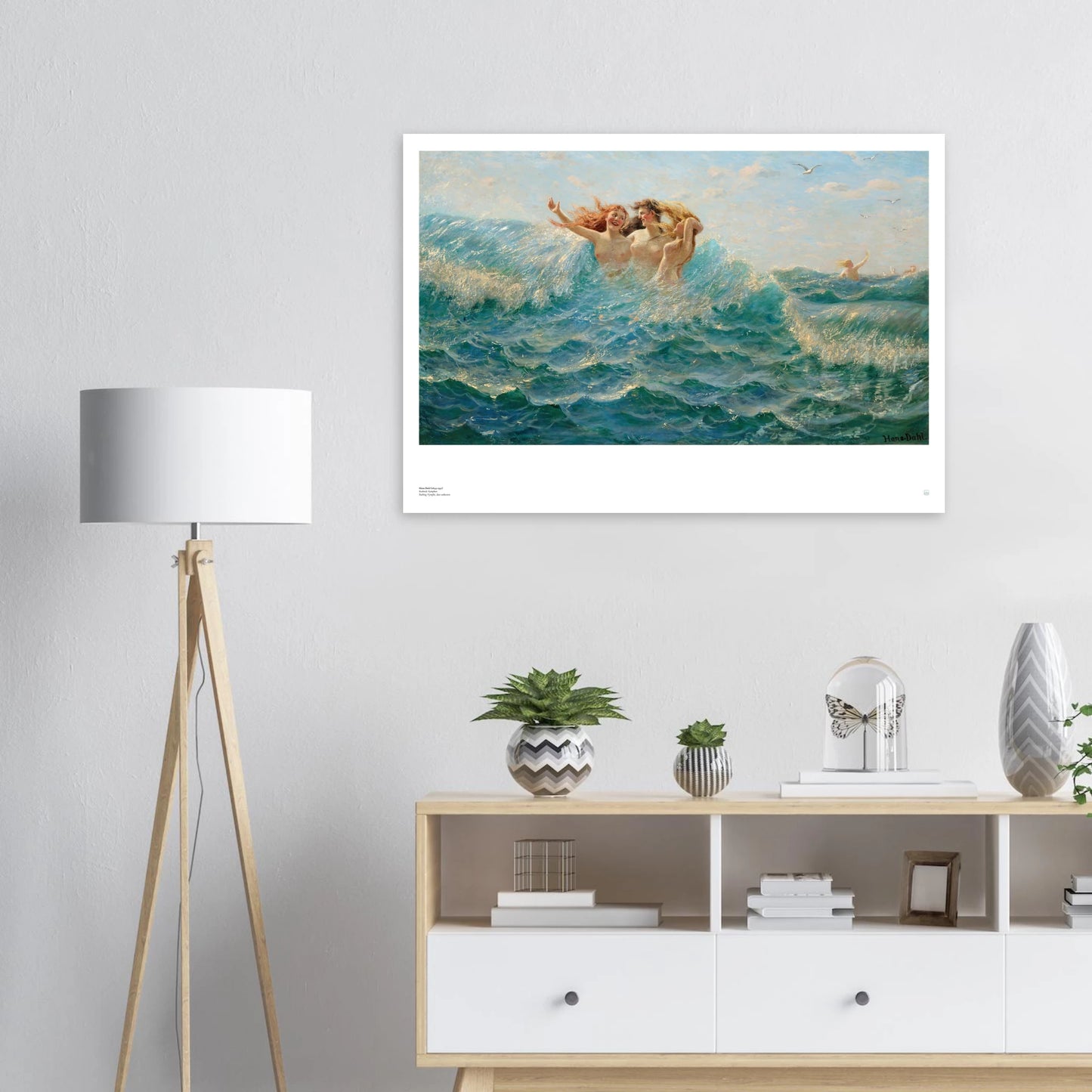 Dahl, Hans: Bathing Nymphs - Badende Nymphen | Norwegian art print