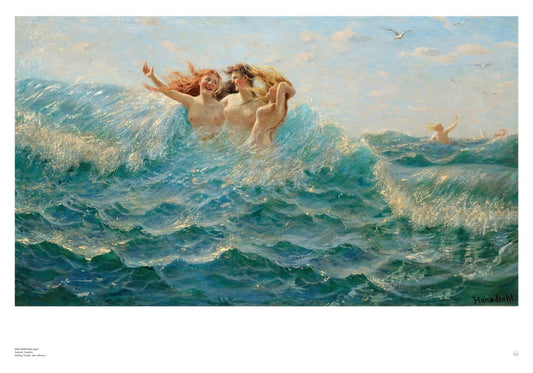Dahl, Hans: Bathing Nymphs - Badende Nymphen | Norwegian art print