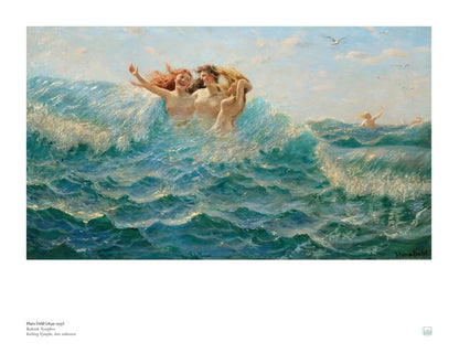 Dahl, Hans: Bathing Nymphs - Badende Nymphen | Norwegian art print