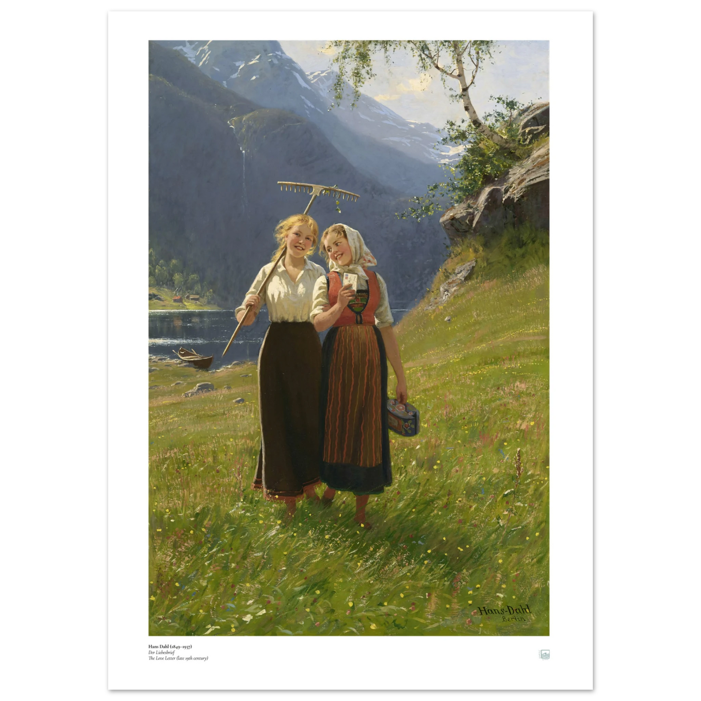 Hans Dahl: Liebesbrief (Art Poster)