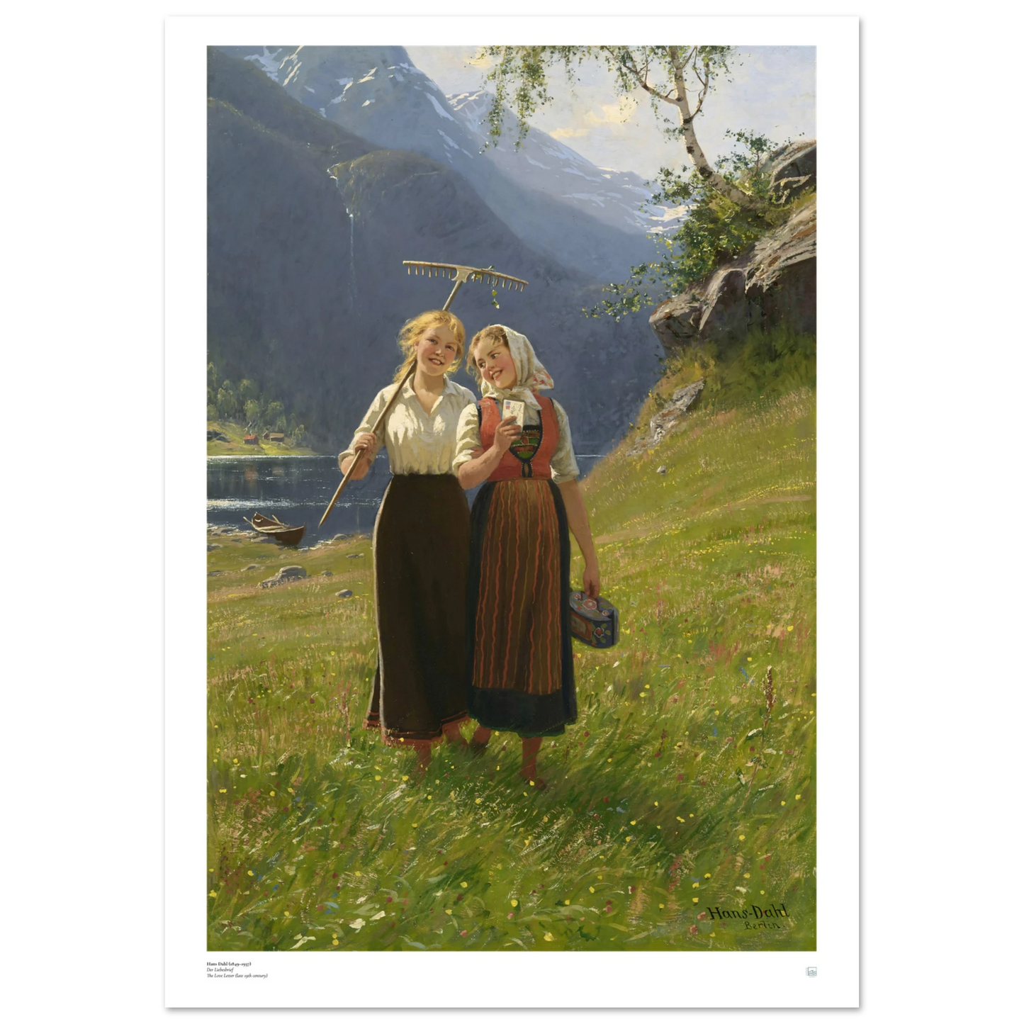 Hans Dahl: Liebesbrief (Art Poster)