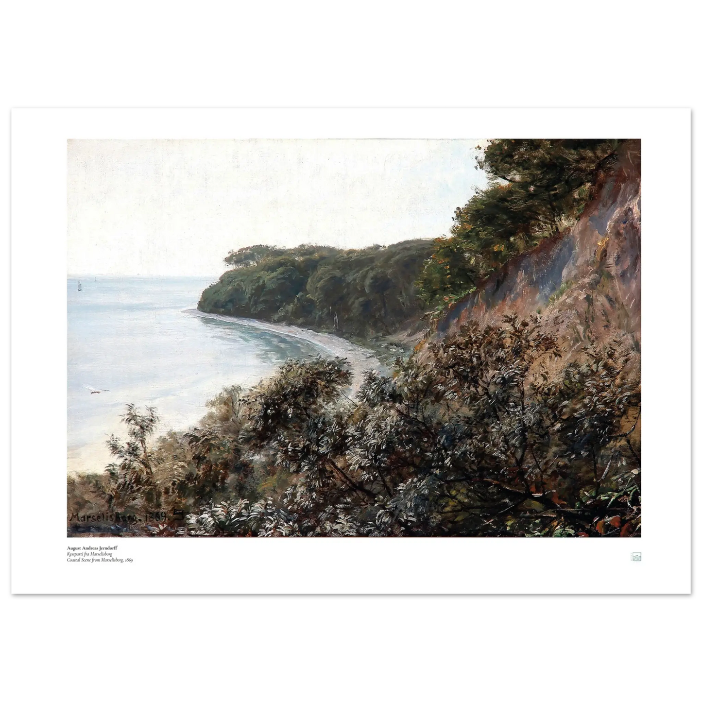 Jerndorff Marselisborg coastal poster from 1869