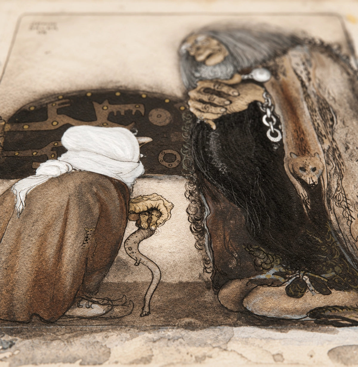 John Bauer: To trolde (1909) | Svensk folkloreplakat