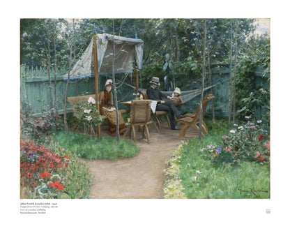 Krouthén, Johan Fredrik: Trädgårdsinteriör från Linköping - Swedish Art Print (Poster)