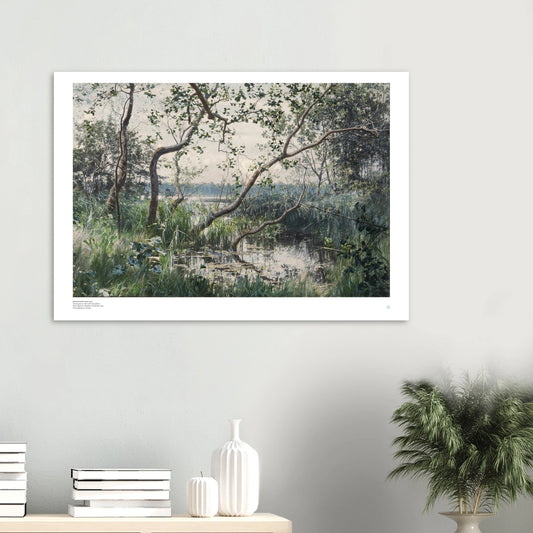 Krouthen Water Vegetation art swedish print poster on wall