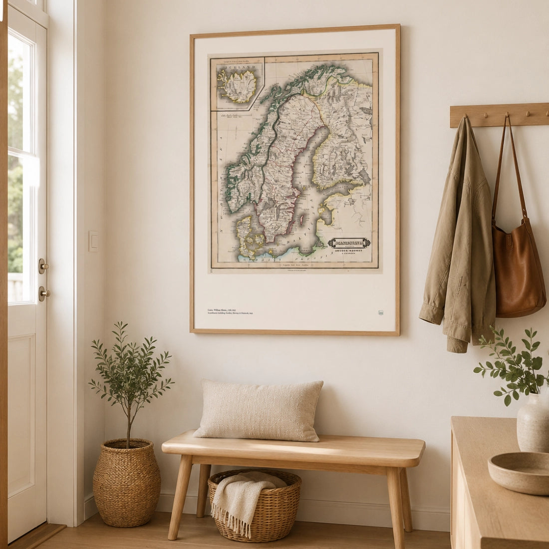 William Home Lizars – Scandinavia Including Sweden, Norway & Denmark | Historic Map Print