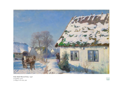 Peder Mørk Mønsted, ‘A Village in the Snow’ 