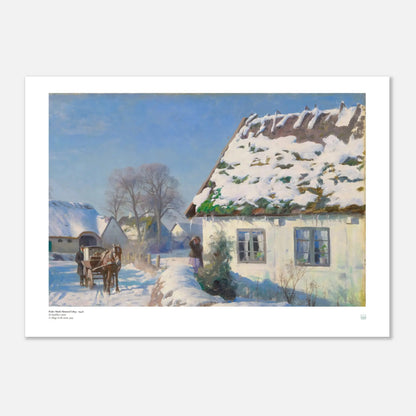 Peder Mørk Mønsted, ‘A Village in the Snow’ 