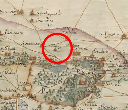 Fyn Map Print – Old Funen Denmark Map 1718