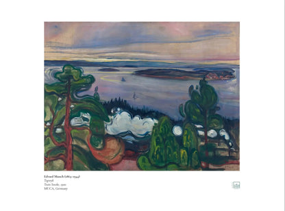 Munch, Edvard: Train Smoke art print poster