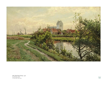 Peder Mønsted, ‘A Sunny Day, Sæby’ 