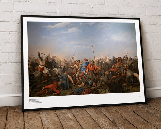 Peter Nicolai Arbo — The Battle of Stamford Bridge (1870) | Norwegian Art Print